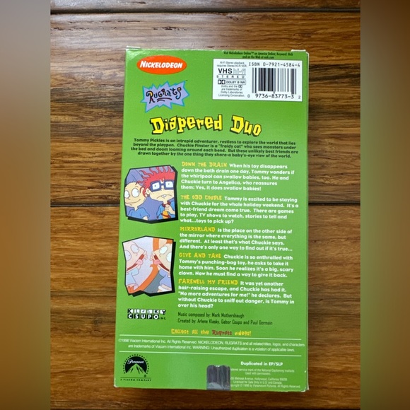 Rugrats - Diapered Duo (VHS, 1998) Vintage Nickelodeon Cartoon - Picture 3 of 6